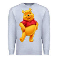 Heather Grey pooh Premium Sweatshirt - FloraArt