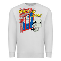 Dove Grey thats no moon Premium Sweatshirt - FloraArt