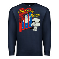 Navy thats no moon Premium Sweatshirt - FloraArt