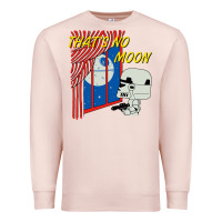 Pale Pink thats no moon Premium Sweatshirt - FloraArt