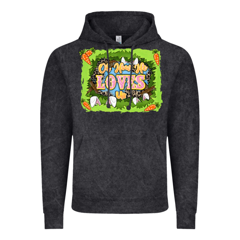 Oh How He Loves Us Easter Day Vintage Hoodie by LillyAllenDesigns | Teevron