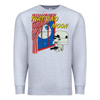 Heather Grey thats no moon Premium Sweatshirt - FloraArt