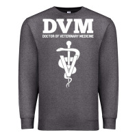 Charcoal Heather Doctor of Veterinary Medicine DVM Veterinarian Vet Tech Premium Sweatshirt - FloraArt