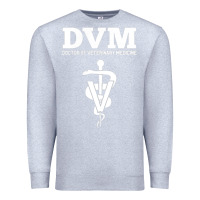 Heather Grey Doctor of Veterinary Medicine DVM Veterinarian Vet Tech Premium Sweatshirt - FloraArt