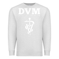 Oatmeal Heather Doctor of Veterinary Medicine DVM Veterinarian Vet Tech Premium Sweatshirt - FloraArt