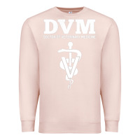 Pale Pink Doctor of Veterinary Medicine DVM Veterinarian Vet Tech Premium Sweatshirt - FloraArt