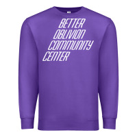 Purple Better Oblivion Community Center Premium Sweatshirt - FloraArt
