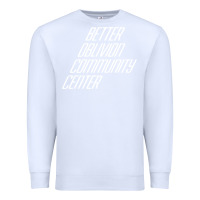 White Better Oblivion Community Center Premium Sweatshirt - FloraArt