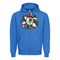True Royal Christmas sunflower Mexican flag Zipper Hoodie - JahusDesignShop