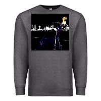 Charcoal Heather roxy poster Premium Sweatshirt - FloraArt