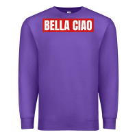 Purple bella ciao tshirt for casa song lovers  men women tshirt t shirt Premium Sweatshirt - FloraArt