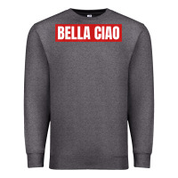 Charcoal Heather bella ciao tshirt for casa song lovers  men women tshirt t shirt Premium Sweatshirt - FloraArt