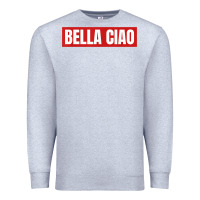 Heather Grey bella ciao tshirt for casa song lovers  men women tshirt t shirt Premium Sweatshirt - FloraArt