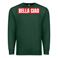 Sports Green bella ciao tshirt for casa song lovers  men women tshirt t shirt Premium Sweatshirt - FloraArt