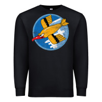 Black Ww2 91St Bomb Squadron Flying Fortress Soaring Bird Patch Premium Sweatshirt - FloraArt