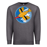 Charcoal Heather Ww2 91St Bomb Squadron Flying Fortress Soaring Bird Patch Premium Sweatshirt - FloraArt