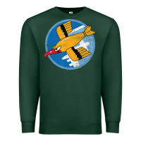 Sports Green Ww2 91St Bomb Squadron Flying Fortress Soaring Bird Patch Premium Sweatshirt - FloraArt