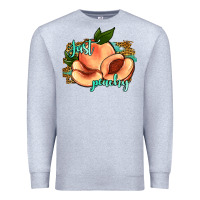 Heather Grey just peachy 2 Premium Sweatshirt - JahusDesignShop