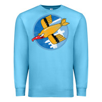 Ocean Blue Ww2 91St Bomb Squadron Flying Fortress Soaring Bird Patch Premium Sweatshirt - FloraArt