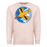 Pale Pink Ww2 91St Bomb Squadron Flying Fortress Soaring Bird Patch Premium Sweatshirt - FloraArt