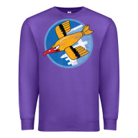 Purple Ww2 91St Bomb Squadron Flying Fortress Soaring Bird Patch Premium Sweatshirt - FloraArt