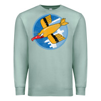 Seafoam Ww2 91St Bomb Squadron Flying Fortress Soaring Bird Patch Premium Sweatshirt - FloraArt