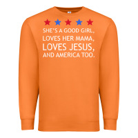 Carrot she's a good girl, she's loves her mama, loves jesus t shirt Premium Sweatshirt - FloraArt