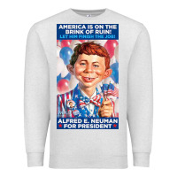 Oatmeal Heather alfred e. neuman for president Premium Sweatshirt - FloraArt