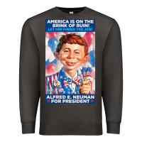 Smoke alfred e. neuman for president Premium Sweatshirt - FloraArt