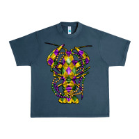 Midnight Navy mardi gras crawfish Urban Heavy Tee - FaDigitalArtStudio