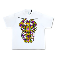 White mardi gras crawfish Urban Heavy Tee - FaDigitalArtStudio