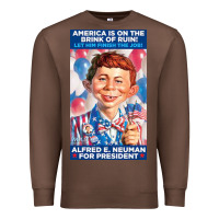 Chestnut alfred e. neuman for president Premium Sweatshirt - FloraArt