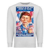 Dove Grey alfred e. neuman for president Premium Sweatshirt - FloraArt