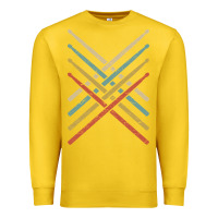 Retro Vintage Drummer Tshirt 70s 80s Distressed Drum Sticks Long Sleev Premium Sweatshirt | Teevron