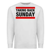 Oatmeal Heather TAKING BACK SUNDAY Premium Sweatshirt - FloraArt