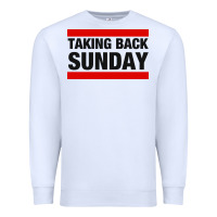 White TAKING BACK SUNDAY Premium Sweatshirt - FloraArt