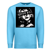 Ocean Blue Vintage Bikini Kill Women Classic Premium Sweatshirt - FloraArt