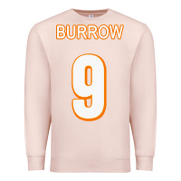 Pale Pink Burrow Jersey Premium Sweatshirt - FloraArt