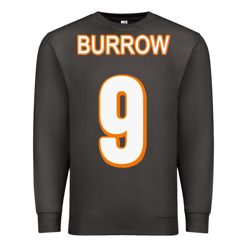 Burrow Jersey Premium Sweatshirt by FloraArt | Teevron