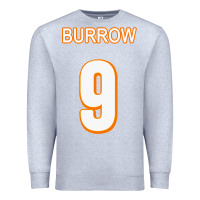 Heather Grey Burrow Jersey Premium Sweatshirt - FloraArt