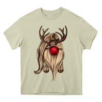 Mossy deer gnome Heavy Core Tee - CowGirlArtShop
