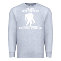 Heather Grey wounded warrior Premium Sweatshirt - FloraArt