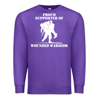 Purple wounded warrior Premium Sweatshirt - FloraArt