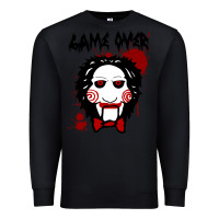 Black Billy Puppet Saw Jigsaw Inspired Premium Sweatshirt - FloraArt