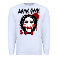 White Billy Puppet Saw Jigsaw Inspired Premium Sweatshirt - FloraArt