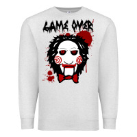 Oatmeal Heather Billy Puppet Saw Jigsaw Inspired Premium Sweatshirt - FloraArt