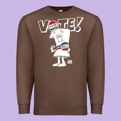 Schoolhouse Rock Vote With Bill With White Type T Shirt Premium Sweatshirt Designed By Floraart