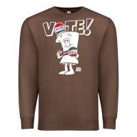 Chestnut schoolhouse rock vote with bill with white type t shirt Premium Sweatshirt - FloraArt