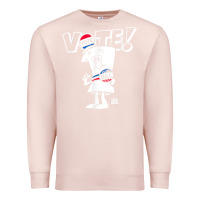 Pale Pink schoolhouse rock vote with bill with white type t shirt Premium Sweatshirt - FloraArt