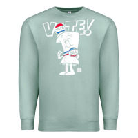 Seafoam schoolhouse rock vote with bill with white type t shirt Premium Sweatshirt - FloraArt